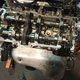 Getting the new engine ready.